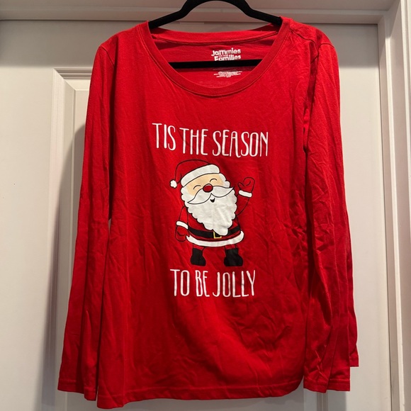 Red Santa Long Sleeve Shirt - Picture 1 of 2